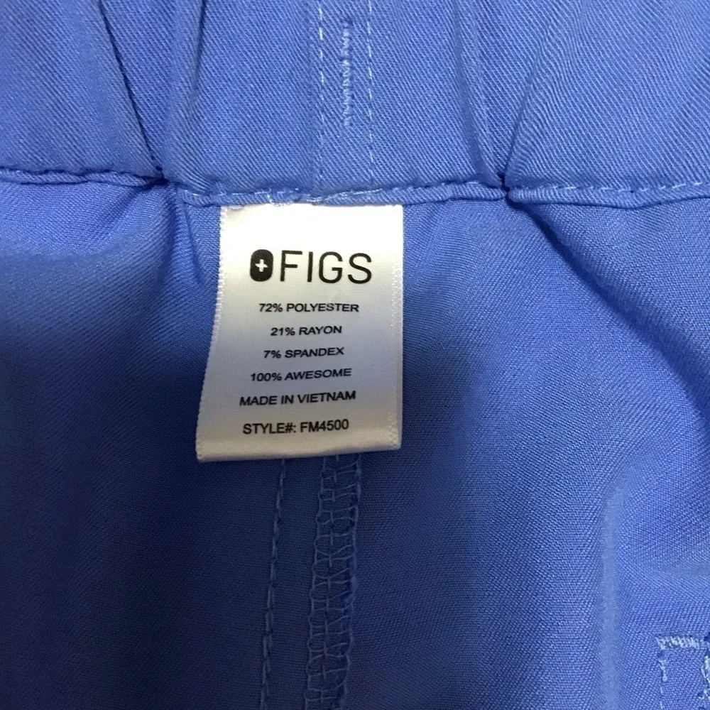 Figs Pisco Basic Scrub Pants in Ceil Blue.